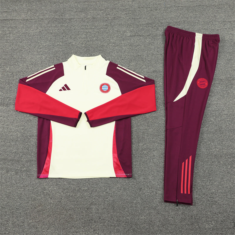 Bayern Munich 2024/25 Training Tracksuit (Cream)