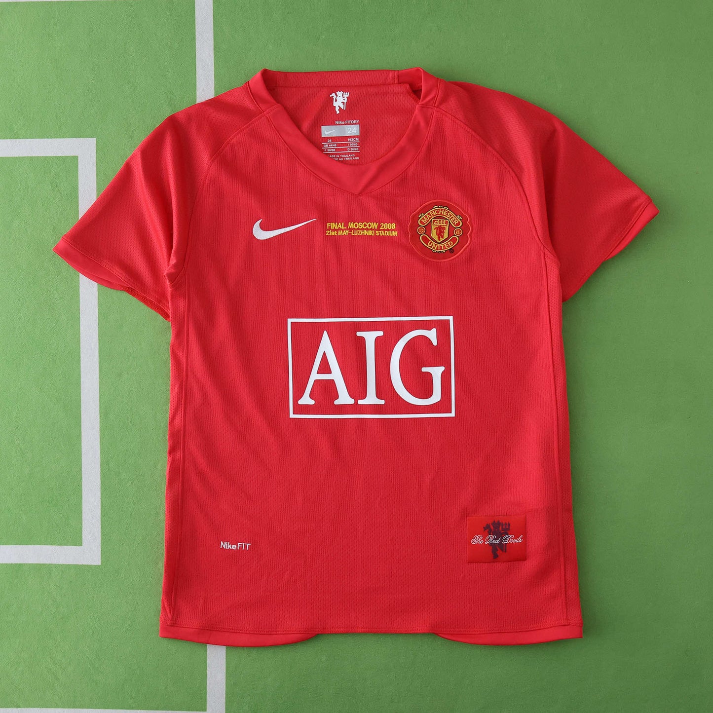 Manchester United 2007/08 Home Kit - Retro Edition (Kids)
