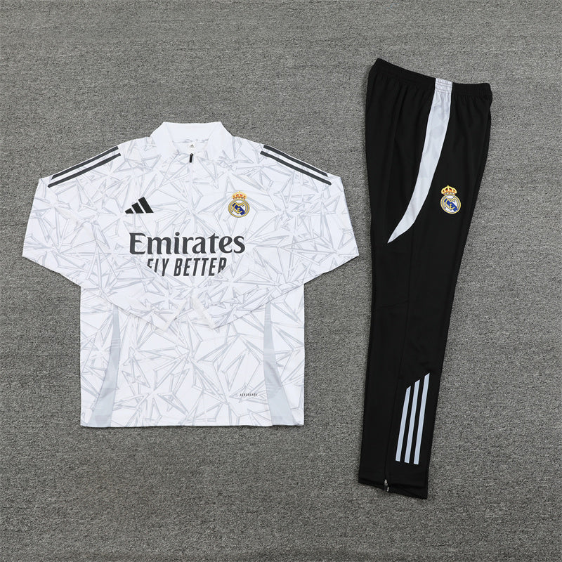Real Madrid 2024/25 Training Tracksuit (White)