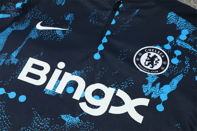 Chelsea 2024/25 Training Tracksuit (Black Glitch)