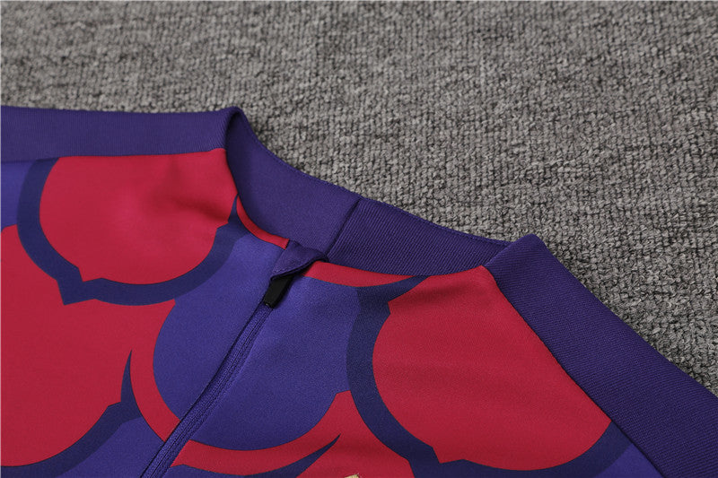 Barcelona 2024/25 Training Tracksuit (Red Blue)