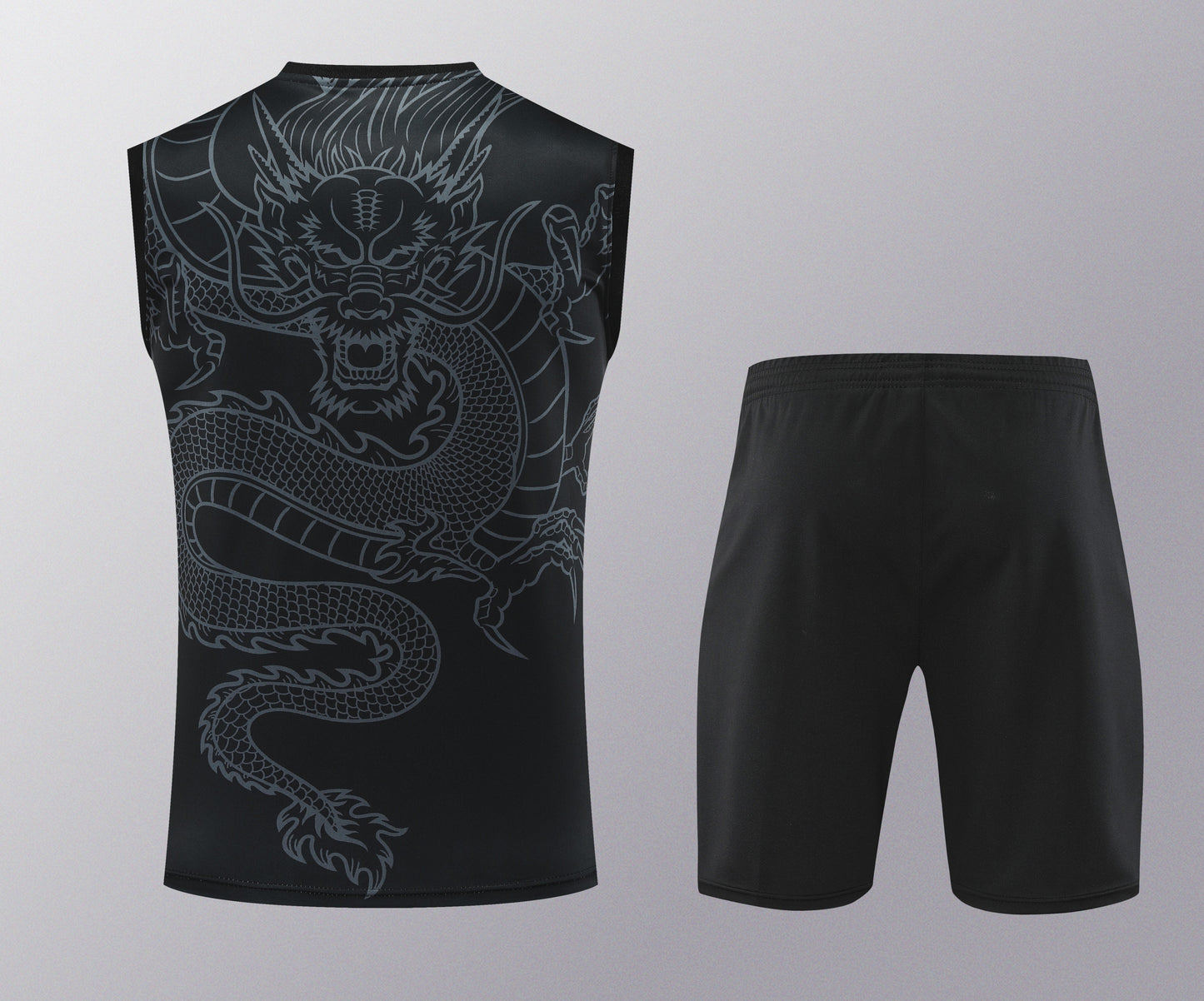 Real Madrid 2024/25 Training Vest Tracksuit (black dragon)