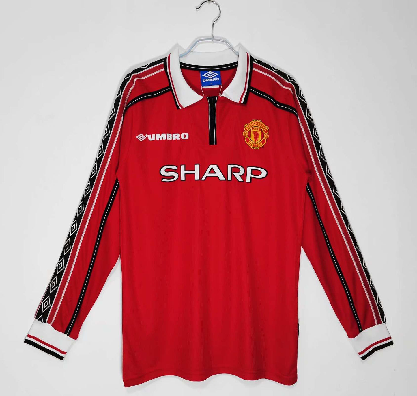 Manchester United 1998/99 Longsleeved Home Jersey - Retro Edition - The Jersey Vault