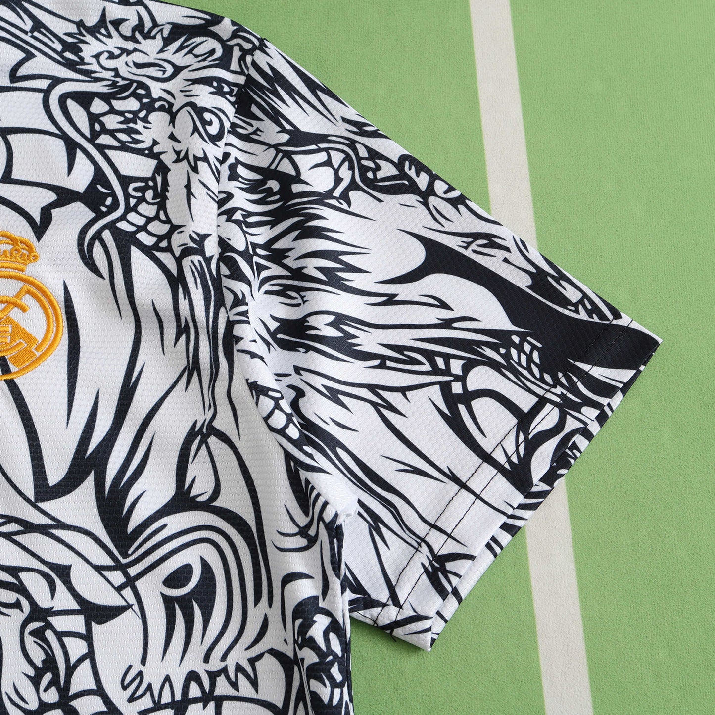 Real Madrid 2024/25 The Year of the Loong Jersey - Special Edition (Black & White)
