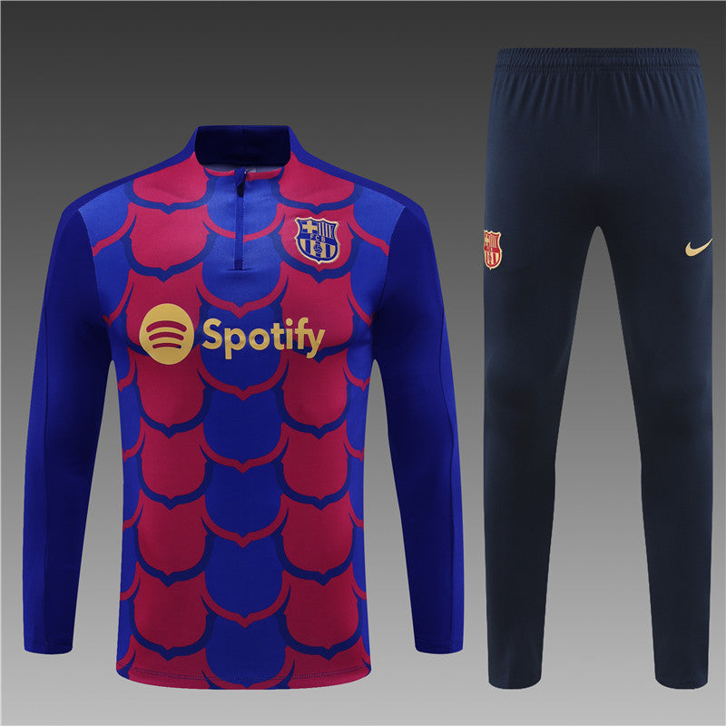 Barcelona 2024/25 Training Tracksuit (Red Blue)