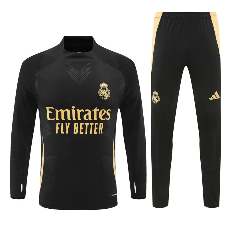 Real Madrid 2024/25 Training Tracksuit (Black)