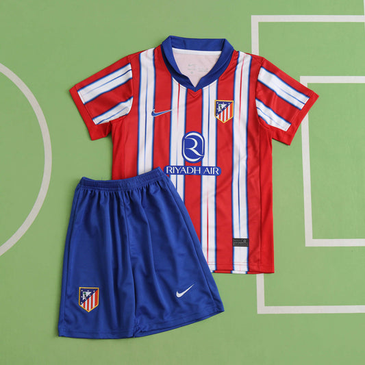 Atletico Madrid 2024/25 Home Kit- Fan Edition (Kids) - The Jersey Vault