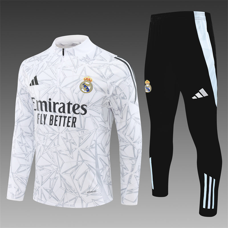 Real Madrid 2024/25 Training Tracksuit (White)
