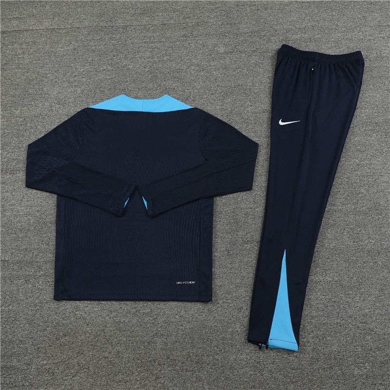 Chelsea 2024/25 Training Tracksuit (Black Blue)