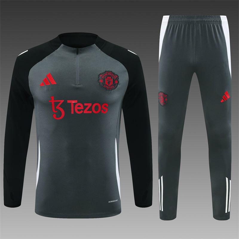 Manchester United 2024/25 Training Tracksuit (Grey)