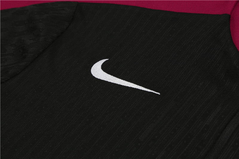 Paris Saint Germain 2024/25 Training Tracksuit ( Black+ Maroon)