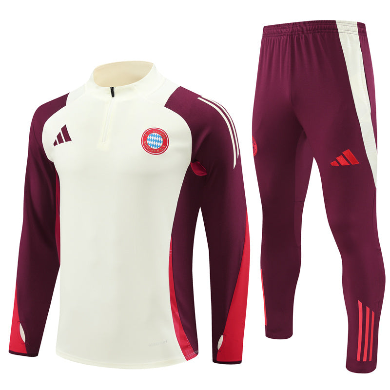 Bayern Munich 2024/25 Training Tracksuit (Cream)