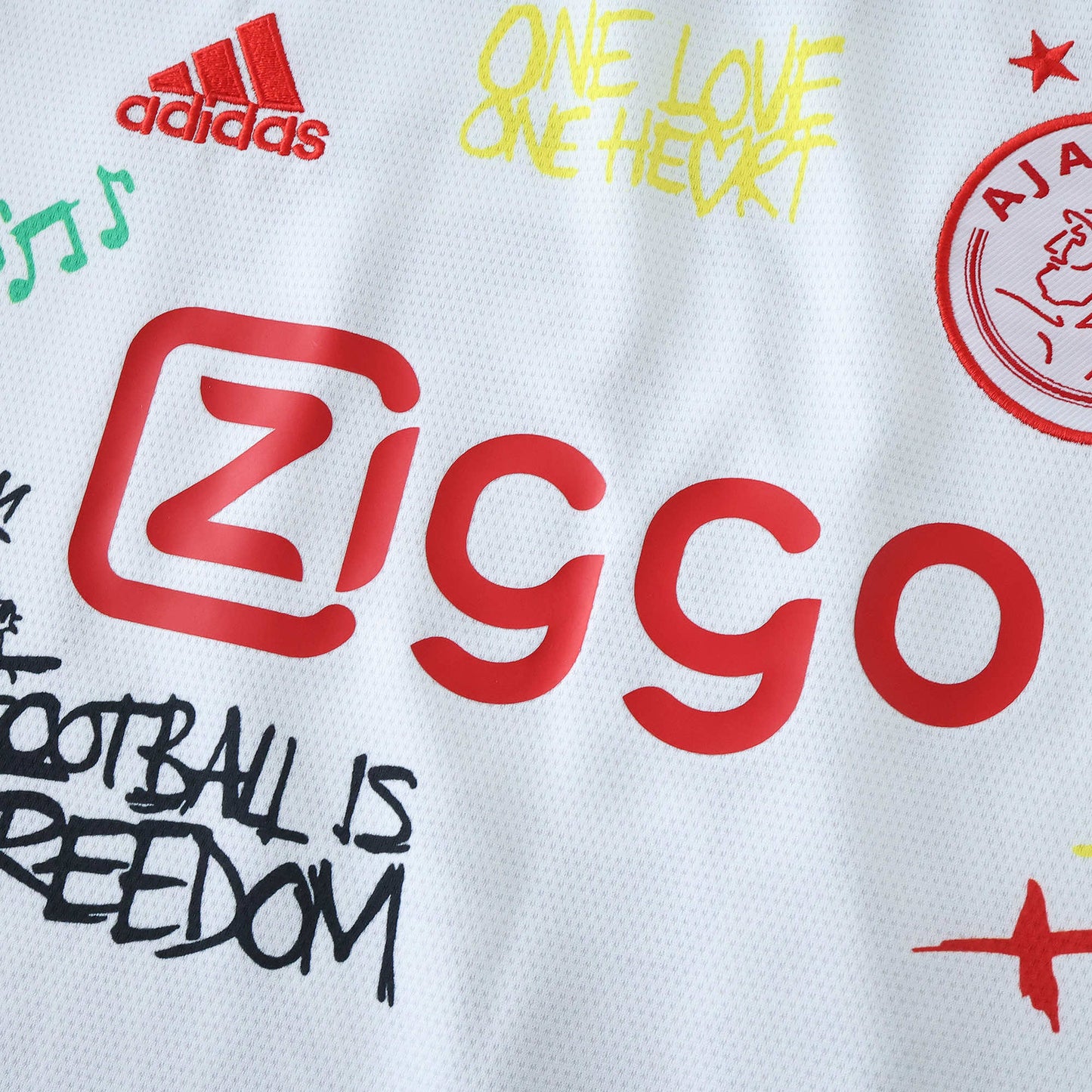 AFC Ajax 2025/26 Bob Marley Concept Jersey - Special Edition (White)
