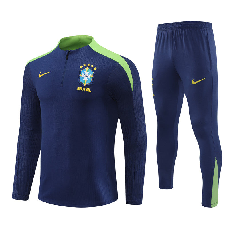 Brazil 2024/25 Training Tracksuit (Navy)