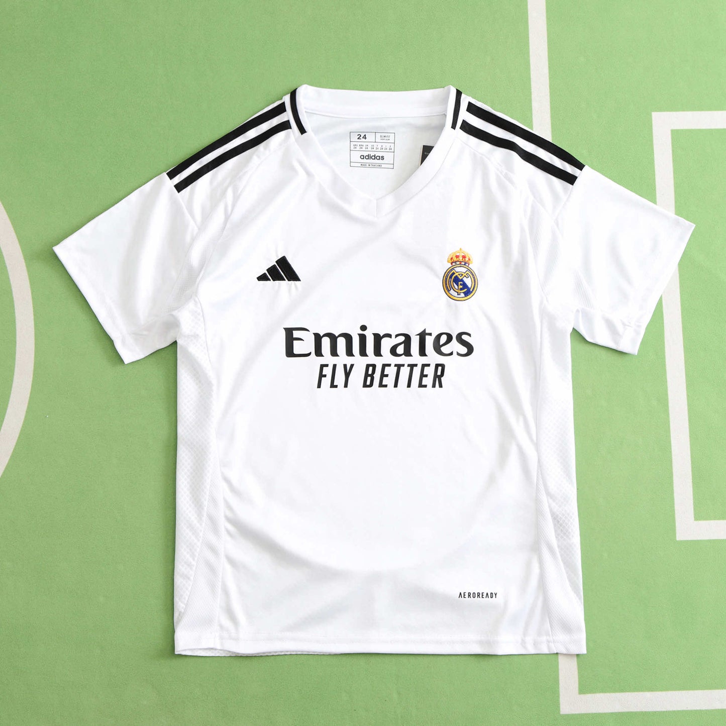 Real Madrid 2024/25 Home Kit - Fan Edition (Kids) - The Jersey Vault