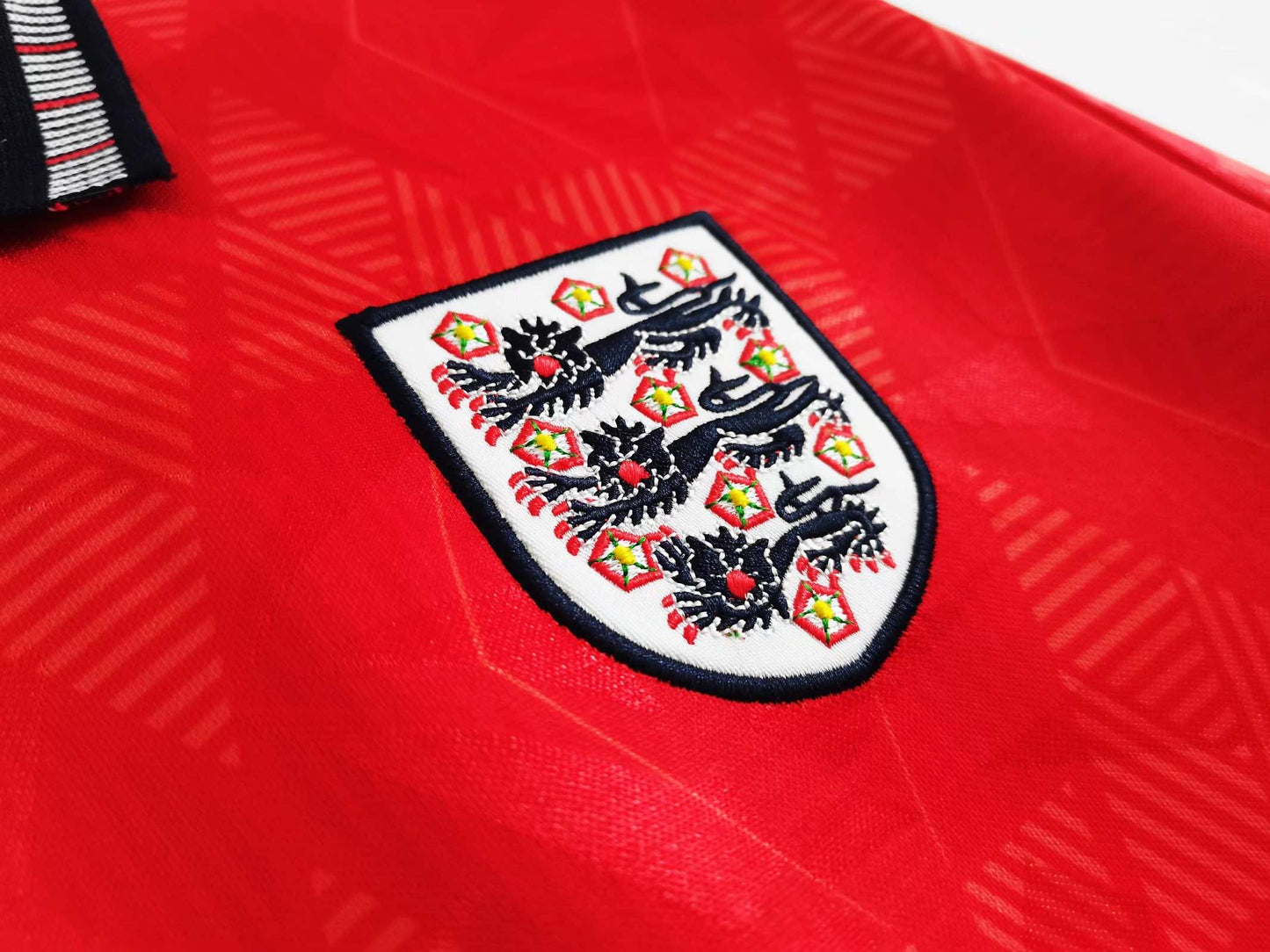 England 1990/01 Jersey - Retro Edition (Red) - The Jersey Vault