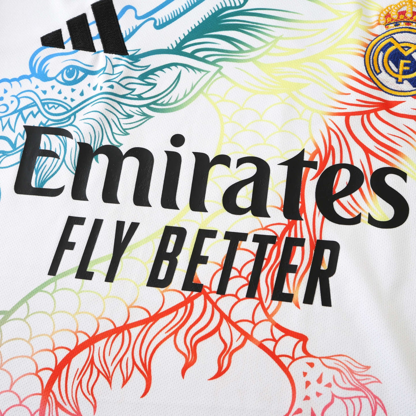 Real Madrid 2024/25 Rainbow Dragon Jersey - Special Edition (White)