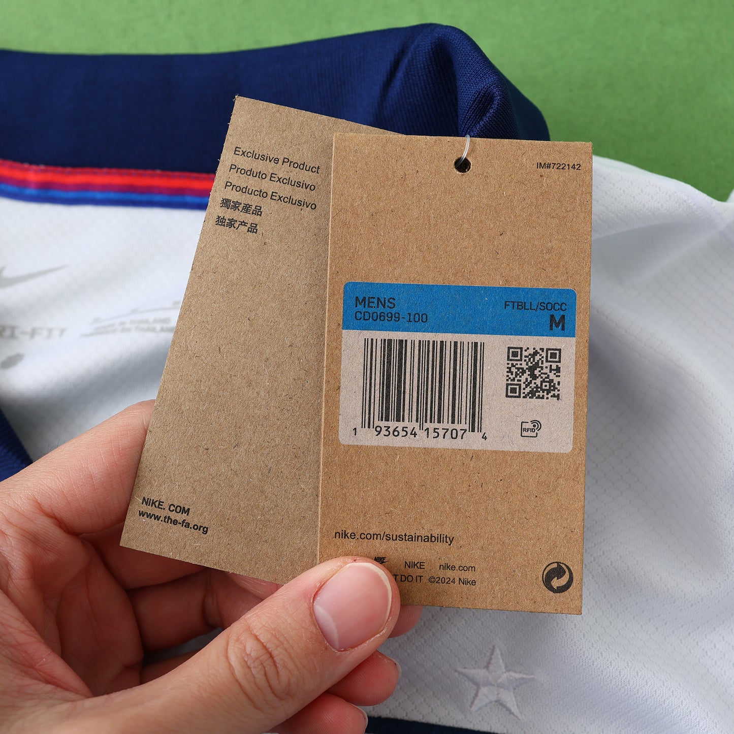 England 2024/25 Home Jersey - Fan Edition - The Jersey Vault