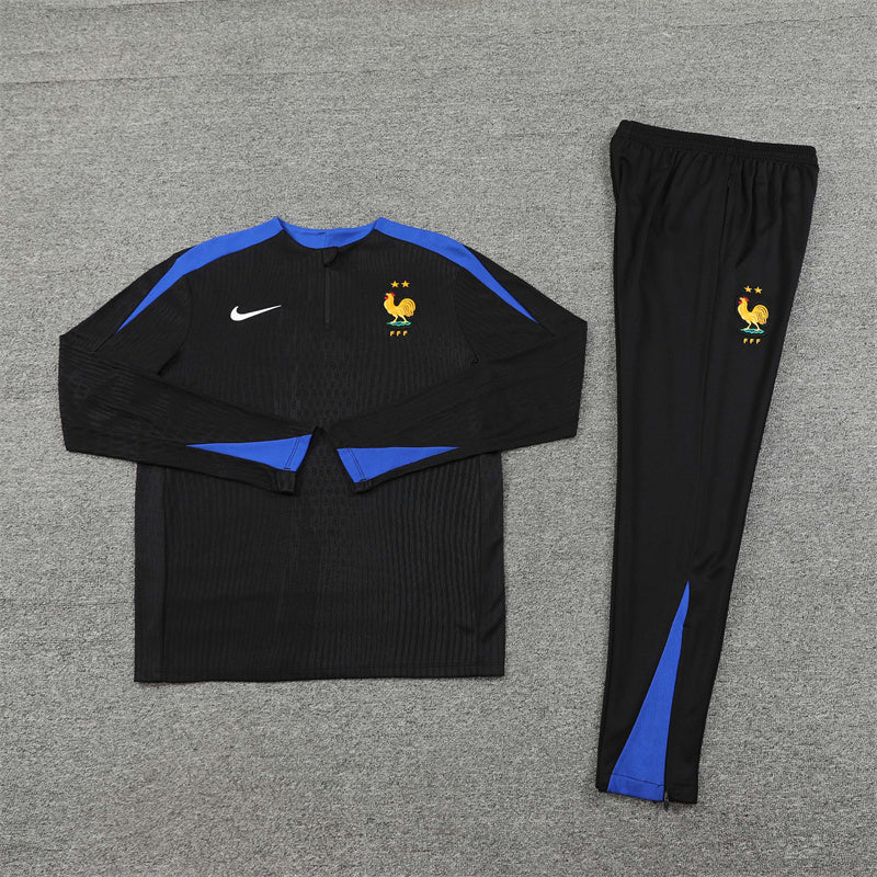 France 2024/25 Training Tracksuit (Black )