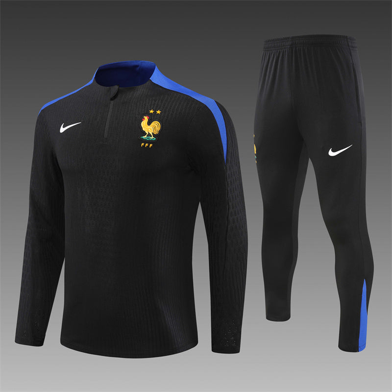 France 2024/25 Training Tracksuit (Black )