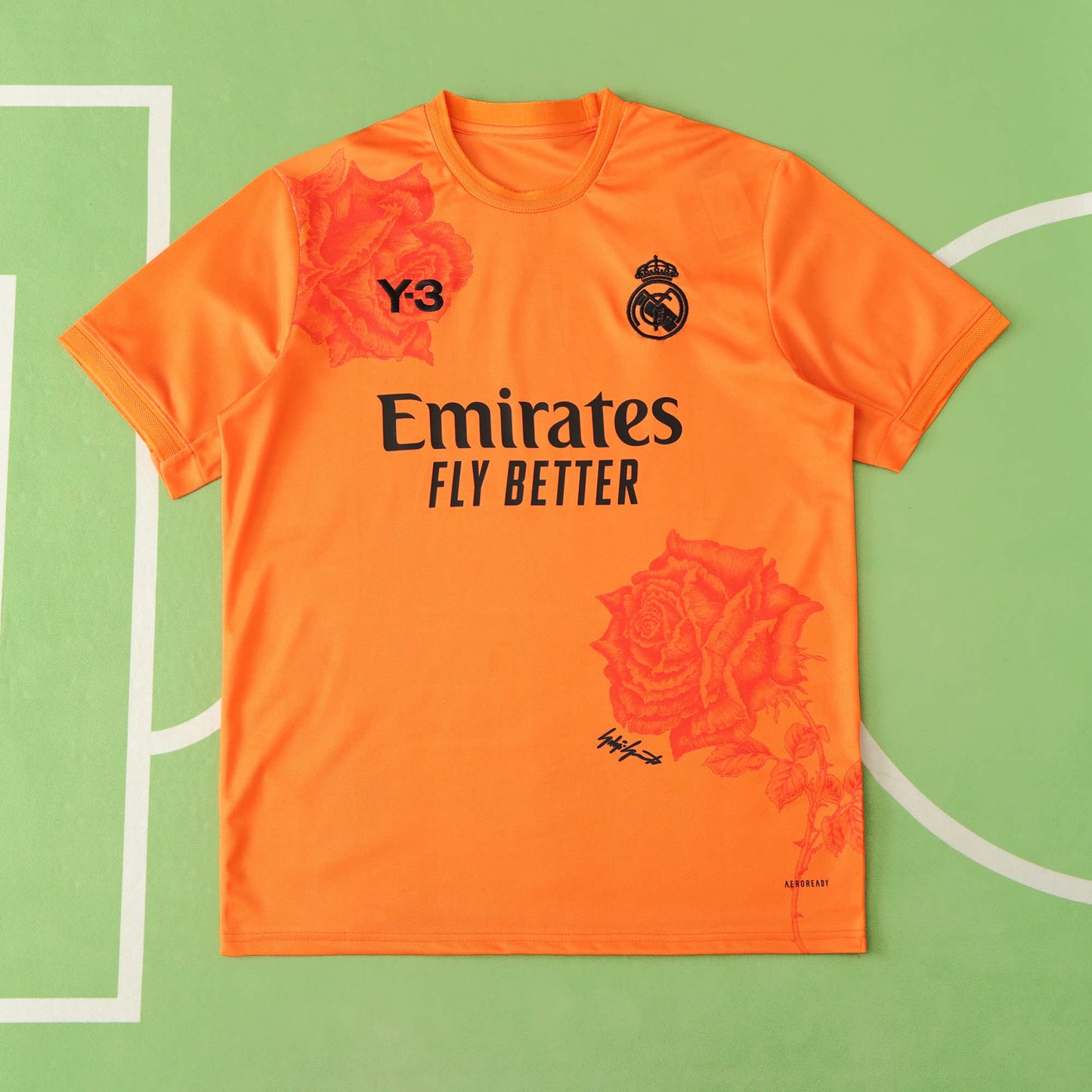 Real Madrid 2024/25 Y-3 Tangerine Rose Jersey - Special Edition