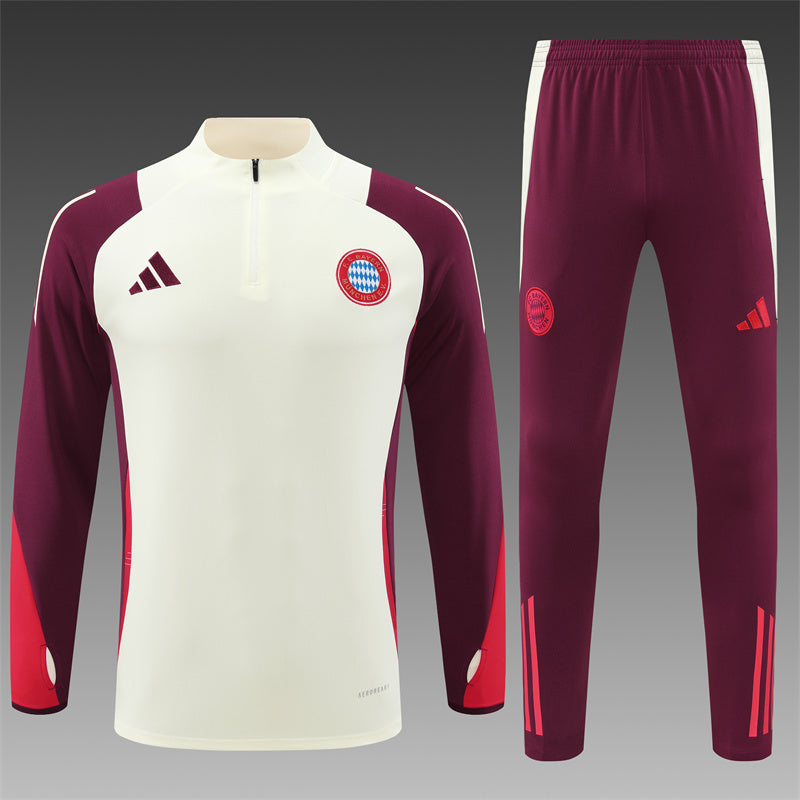 Bayern Munich 2024/25 Training Tracksuit (Cream)