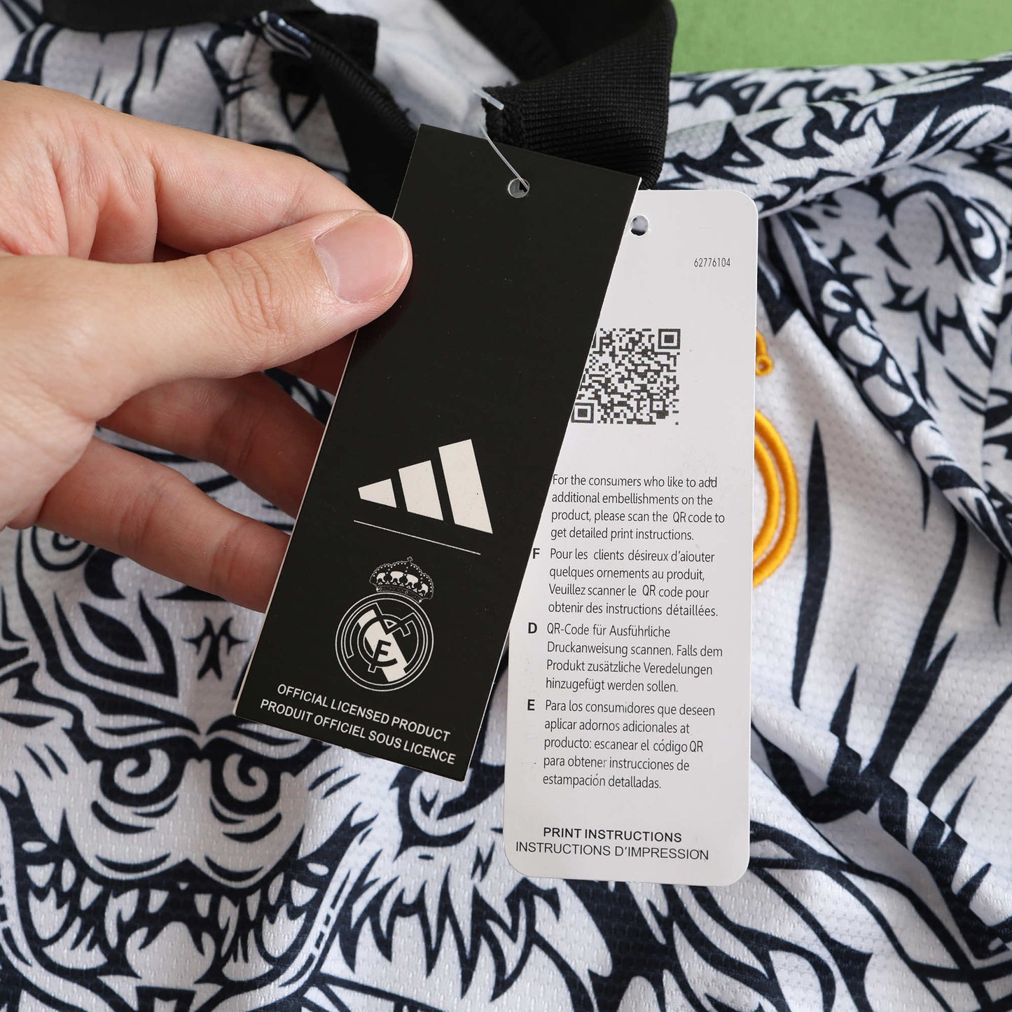 Real Madrid 2024/25 The Year of the Loong Jersey - Special Edition (Black & White)