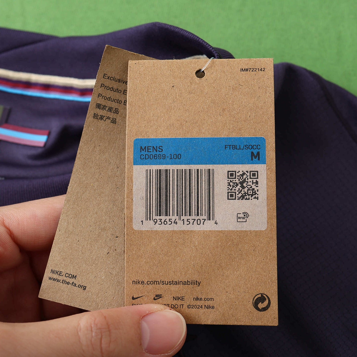 England 2024/25 Away Jersey - Fan Edition - The Jersey Vault