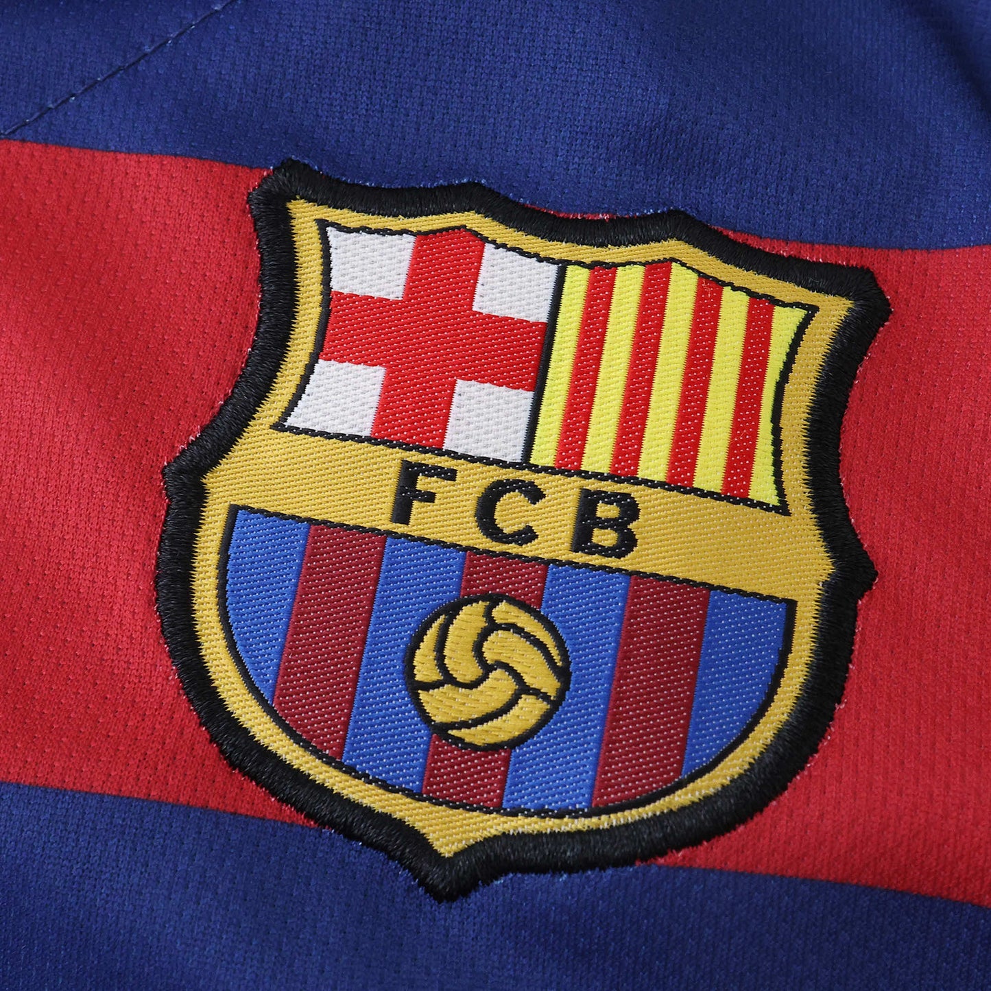 FC Barcelona 2015/16 Home Kit - Retro Edition (Kids) - The Jersey Vault