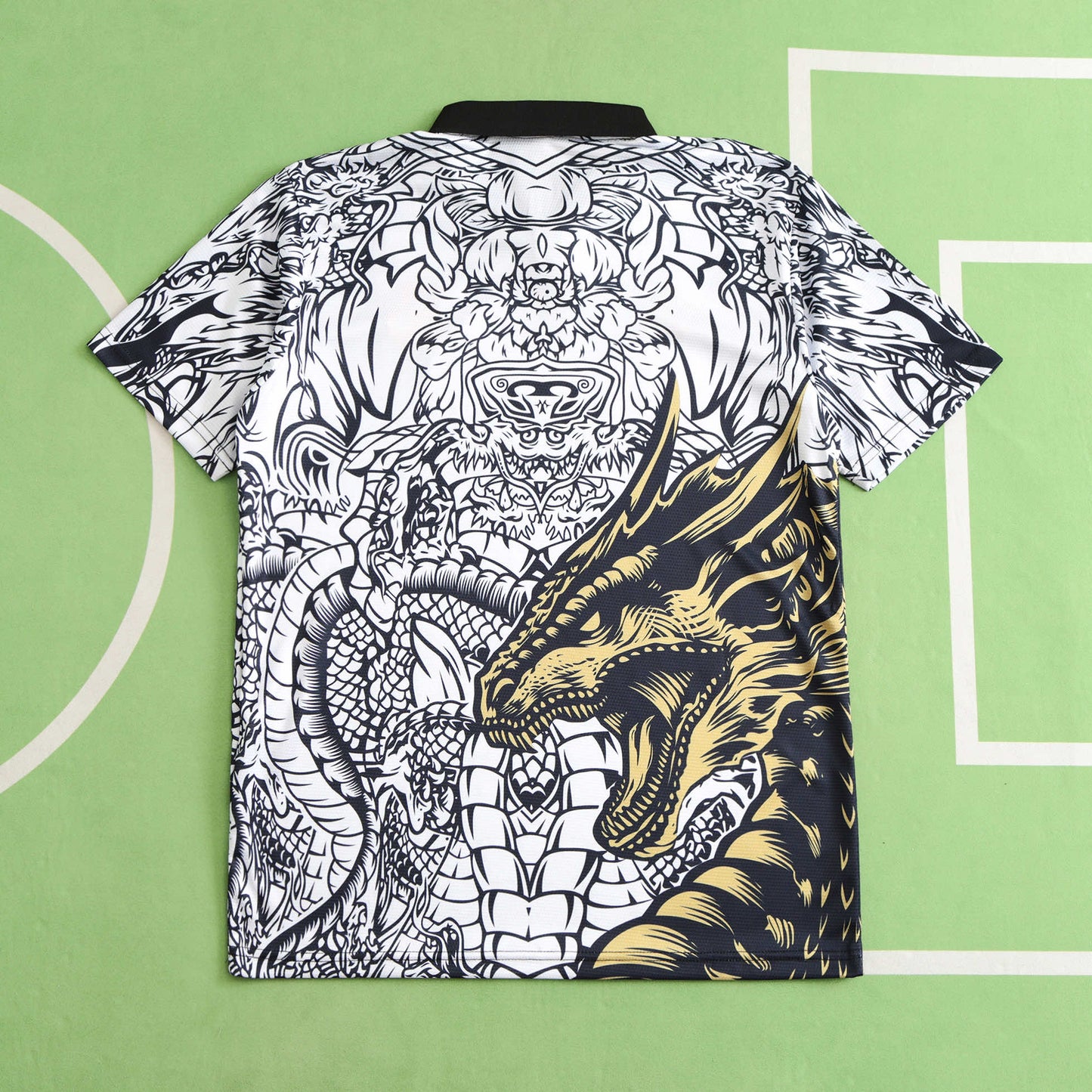 Real Madrid 2024/25 The Year of the Loong Jersey - Special Edition (Black & White)