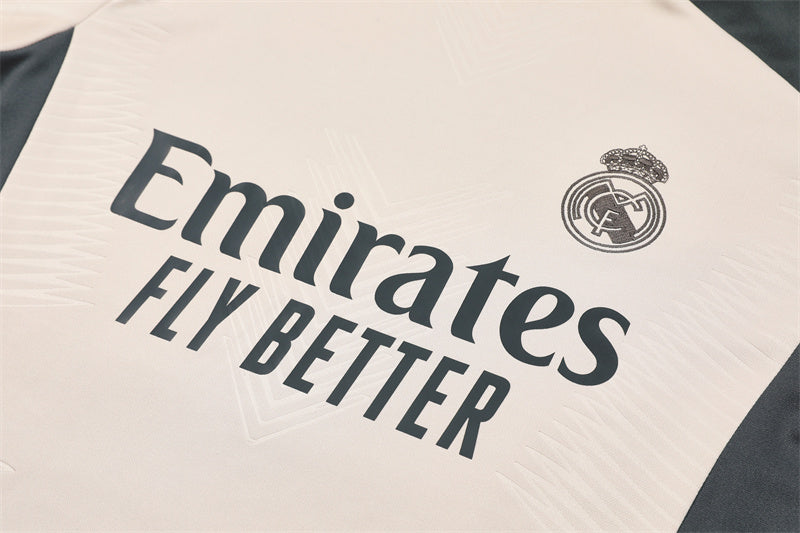 Real Madrid 2024/25 Training Tracksuit (Cream)