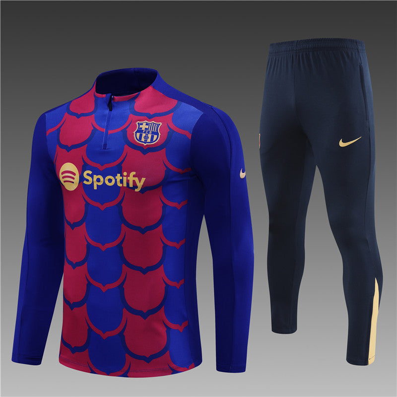 Barcelona 2024/25 Training Tracksuit (Red Blue)