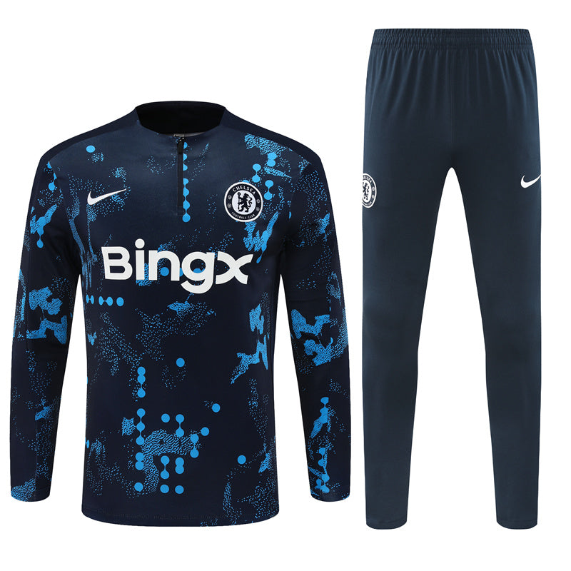 Chelsea 2024/25 Training Tracksuit (Black Glitch)