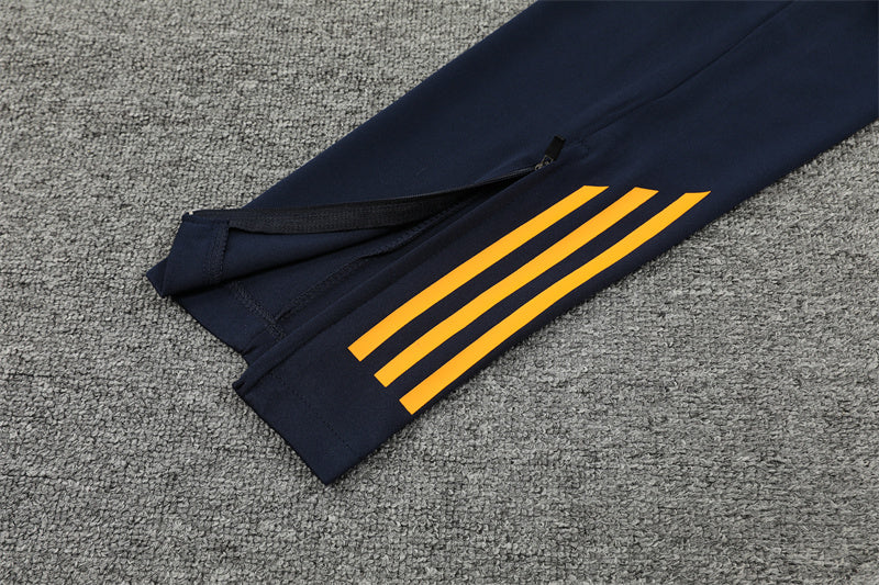 Real Madrid 2024/25 Training Tracksuit (White + Orange #2)