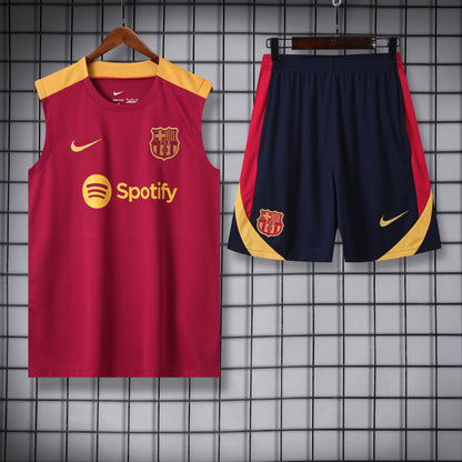 FC. Barcelona 2024/25 Training Vest Tracksuit (red 2)