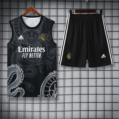 Real Madrid 2024/25 Training Vest Tracksuit (black dragon)