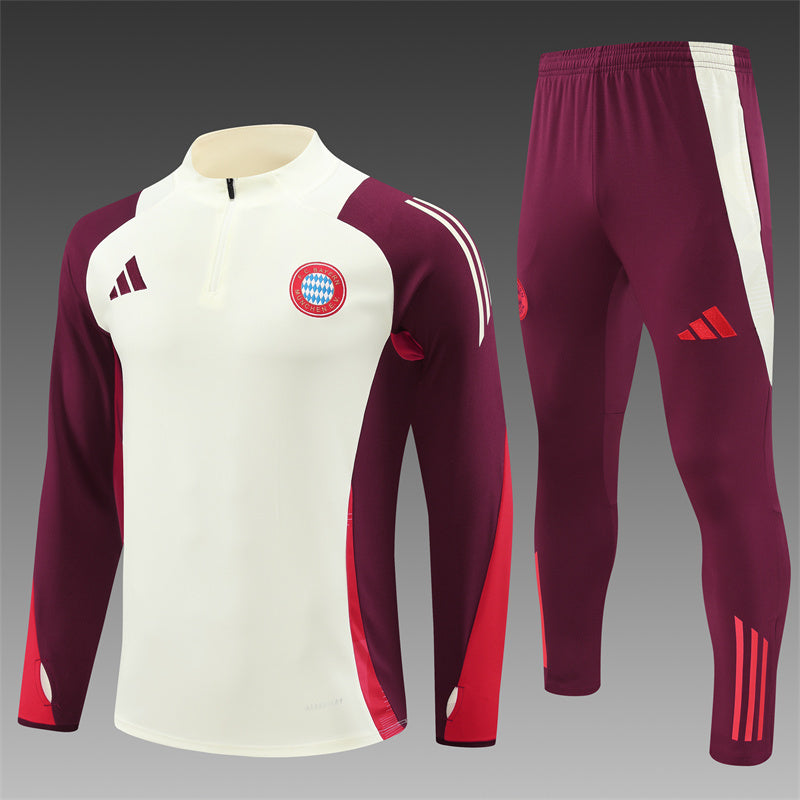 Bayern Munich 2024/25 Training Tracksuit (Cream)