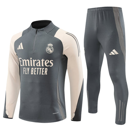 Real Madrid 2024/25 Training Tracksuit (Grey)