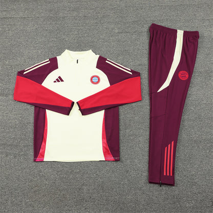 Bayern Munich 2024/25 Training Tracksuit (Cream)