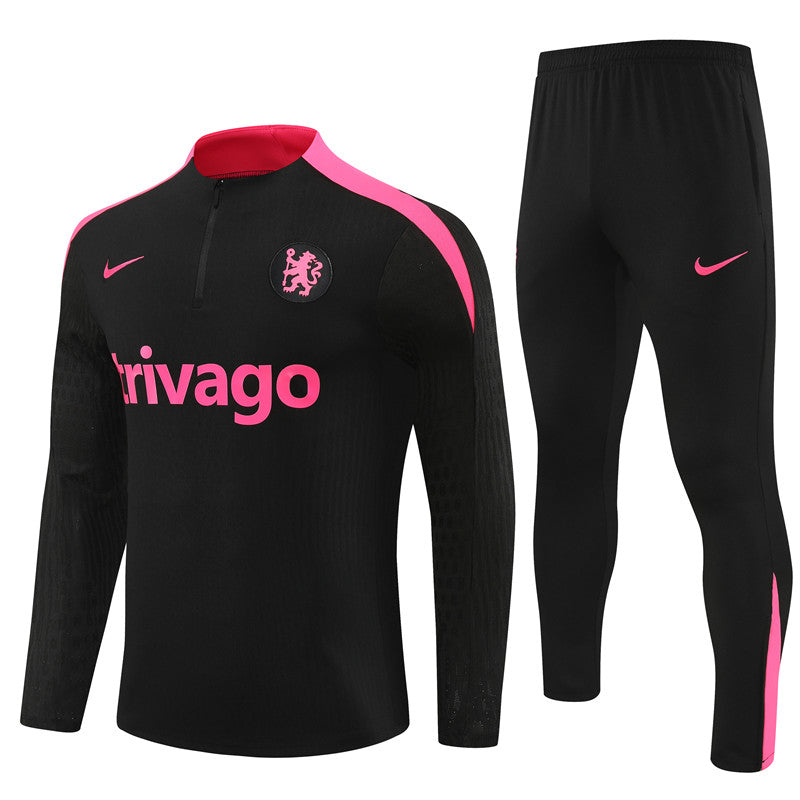 Chelsea 2024/25 Training Tracksuit (Black Pink)