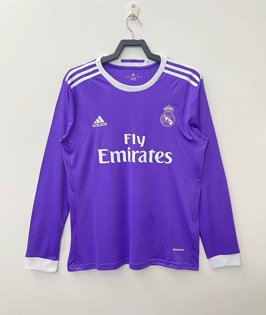 Real Madrid 2016/17 Longsleeved Away Jersey - Retro Edition