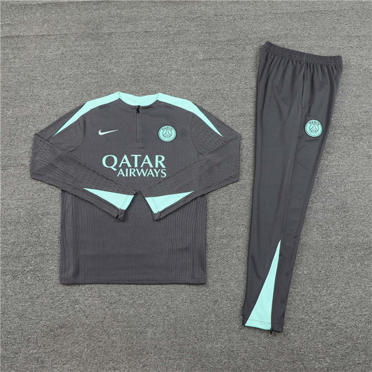 Paris Saint Germain 2024/25 Training Tracksuit ( Grey+ Teal)