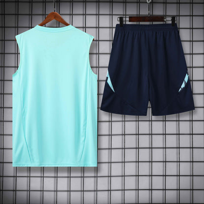 Real Madrid 2024/25 Training Vest Tracksuit (teal)