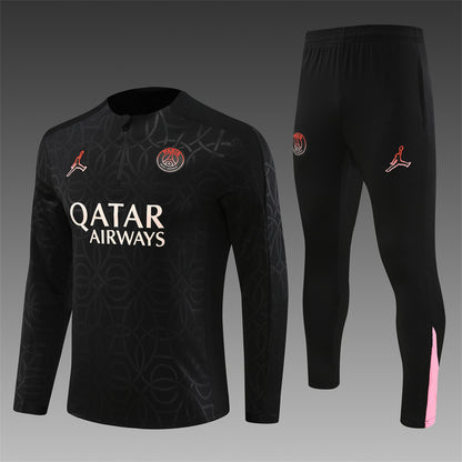 Paris Saint Germain 2024/25 Training Tracksuit ( Black )