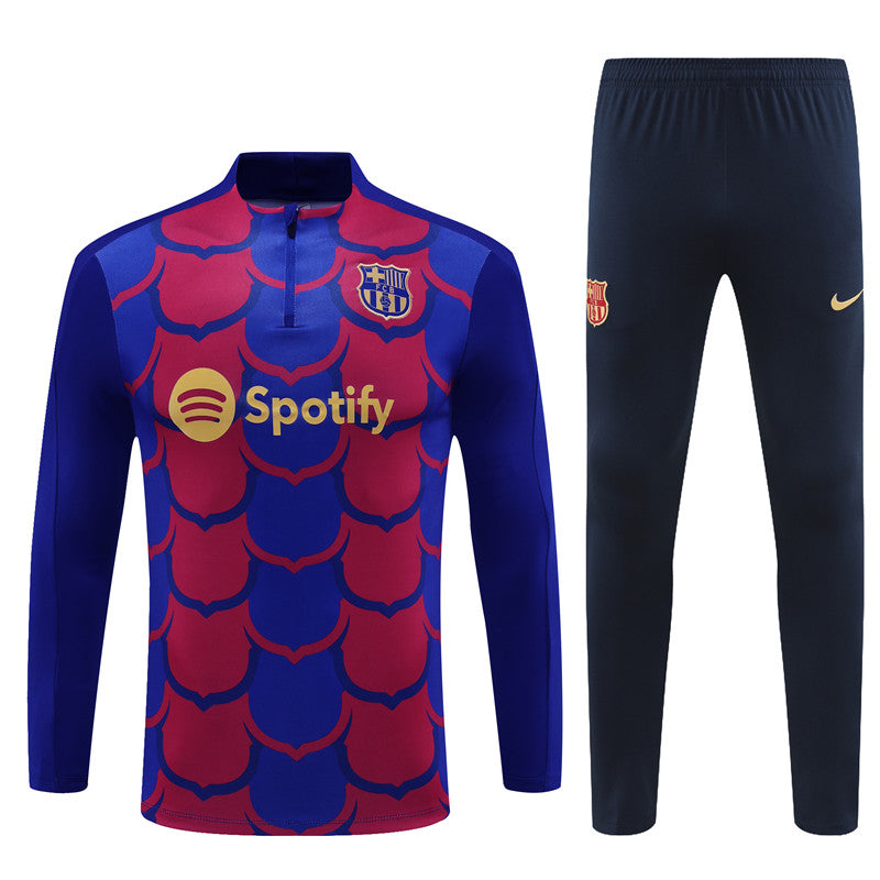 Barcelona 2024/25 Training Tracksuit (Red Blue)