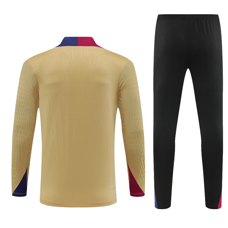 Barcelona 2024/25 Training Tracksuit (Gold)