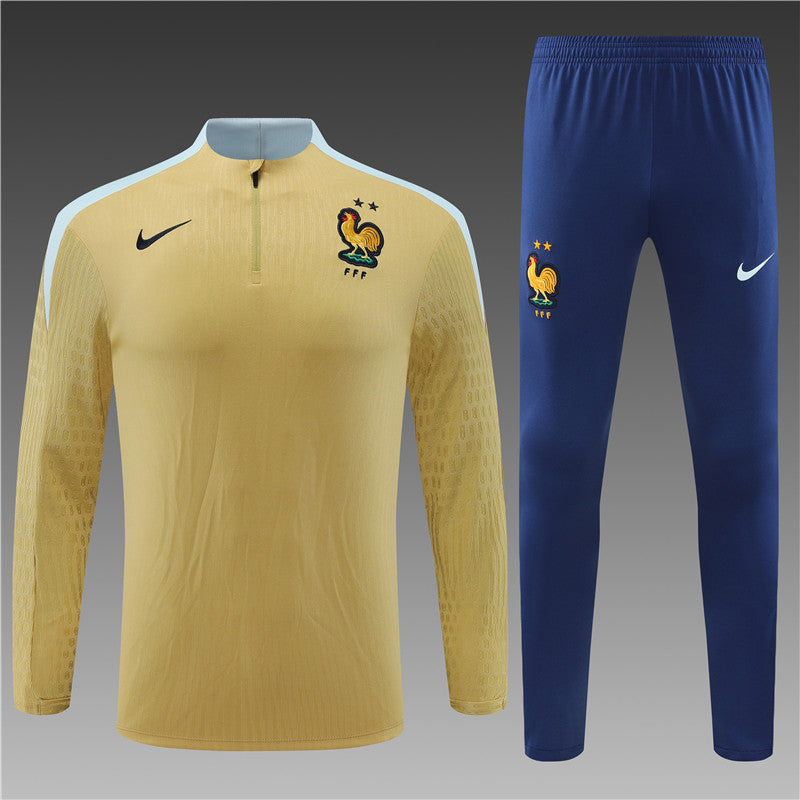 France 2024/25 Training Tracksuit (Gold)