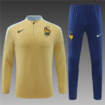 France 2024/25 Training Tracksuit (Gold)