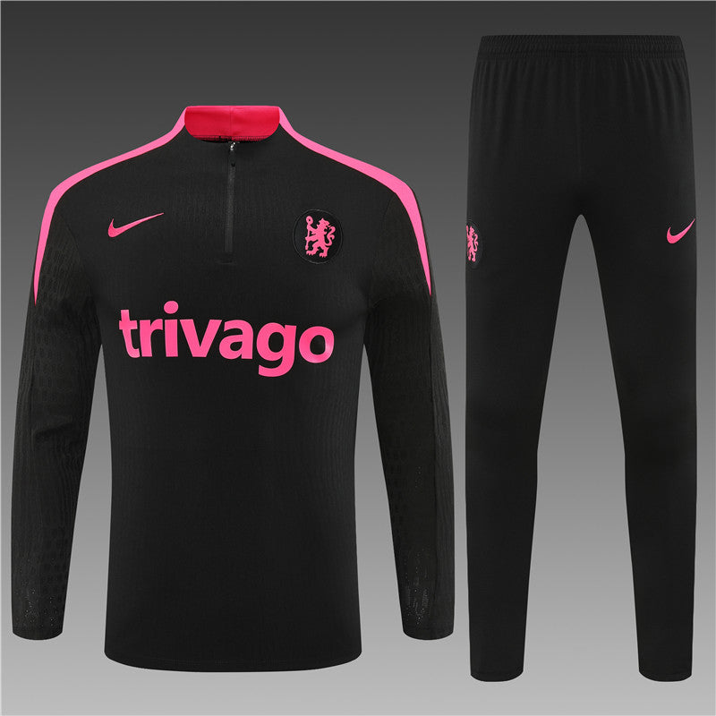 Chelsea 2024/25 Training Tracksuit (Black Pink)
