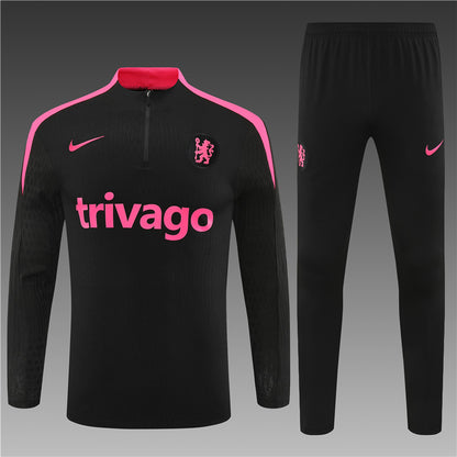Chelsea 2024/25 Training Tracksuit (Black Pink)